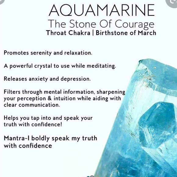 AQUAMARINE BUBBLE SHORT STATEMENT NECKLACE - Picture 11 of 13